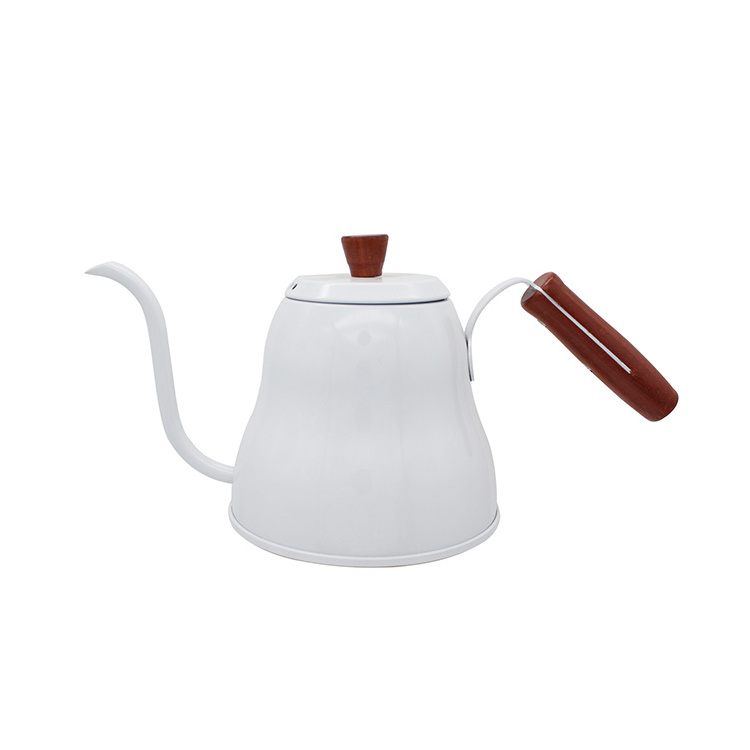 Customized Gooseneck Spout 304 Stainless Steel  Pour Over Coffee Kettle with Air leakage Port lid