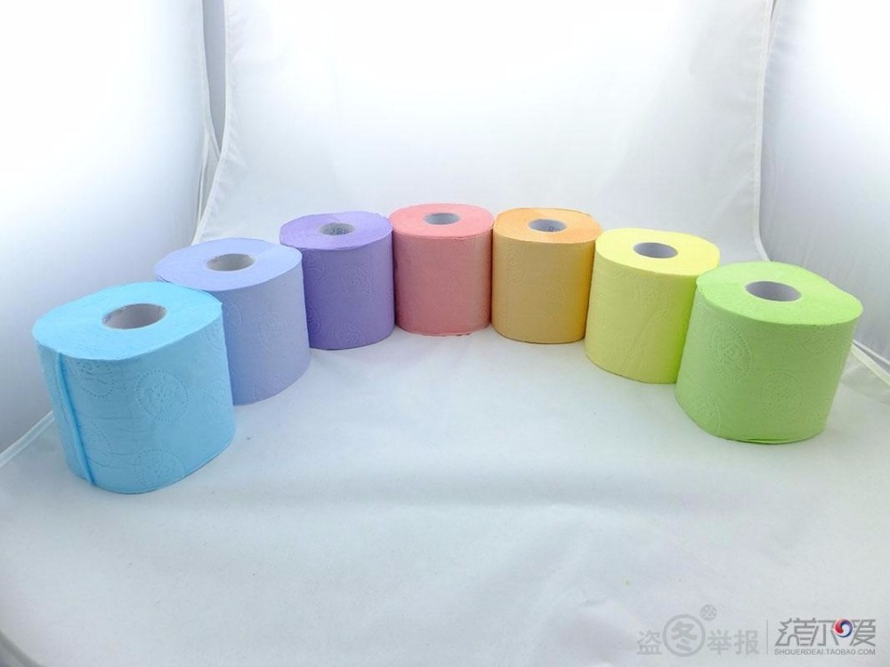 Cheapest Colored embossed Toilet Tissue Paper