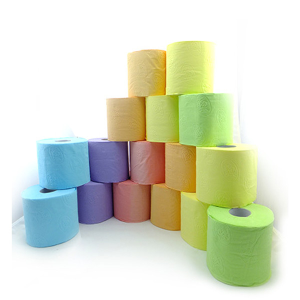 Cheapest Colored embossed Toilet Tissue Paper