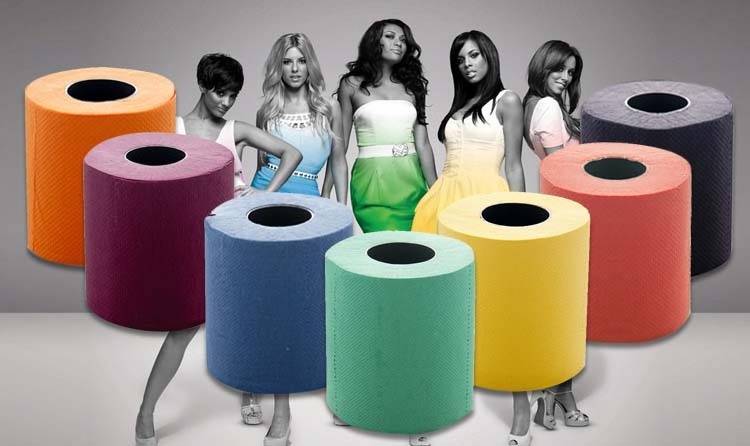 Cheapest Colored embossed Toilet Tissue Paper