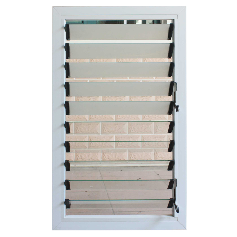 Motorised Louver External Used Glass Aluminum Louvre Windows and Louvered Door