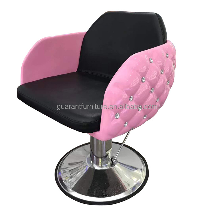 ABS frame shampoo chair pink salon shampoo chair with washing bowl