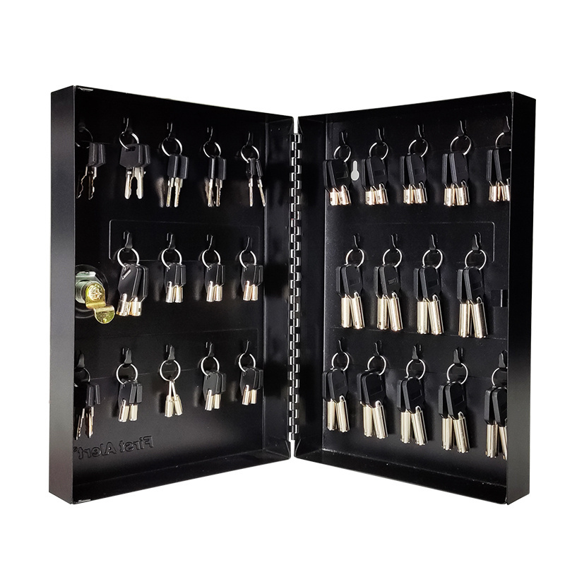 Portable Key organizer Safe boxes key storage lock box  with 28 key hooks