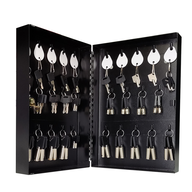 Portable Key organizer Safe boxes key storage lock box  with 28 key hooks