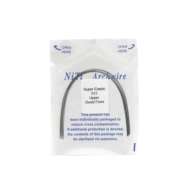 Dental consumables maierial arch wire type natural ovoid stainless steel niti orthodontic archwire for sale