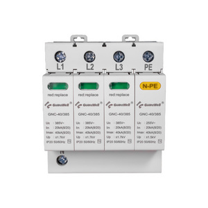 GuardWell GNC-40-385-3P+N  385V 3phase Surge Protection 40Ka spd T2 SPD Voltages Ac Lightning Protector