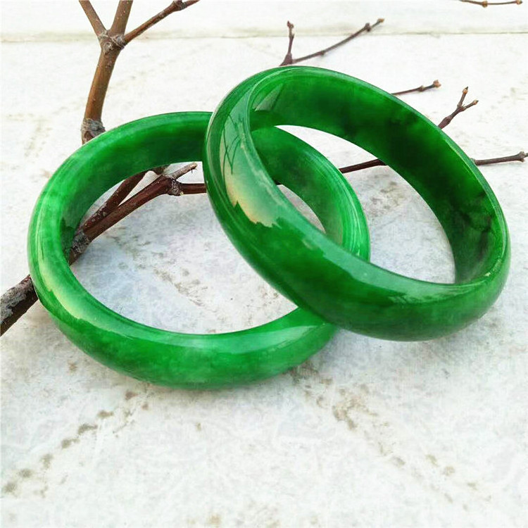 High Quality Emerald Full Green Jade Bangle Jadeite Bracelet For Women Gift Jade Jewelry Jade Bangles