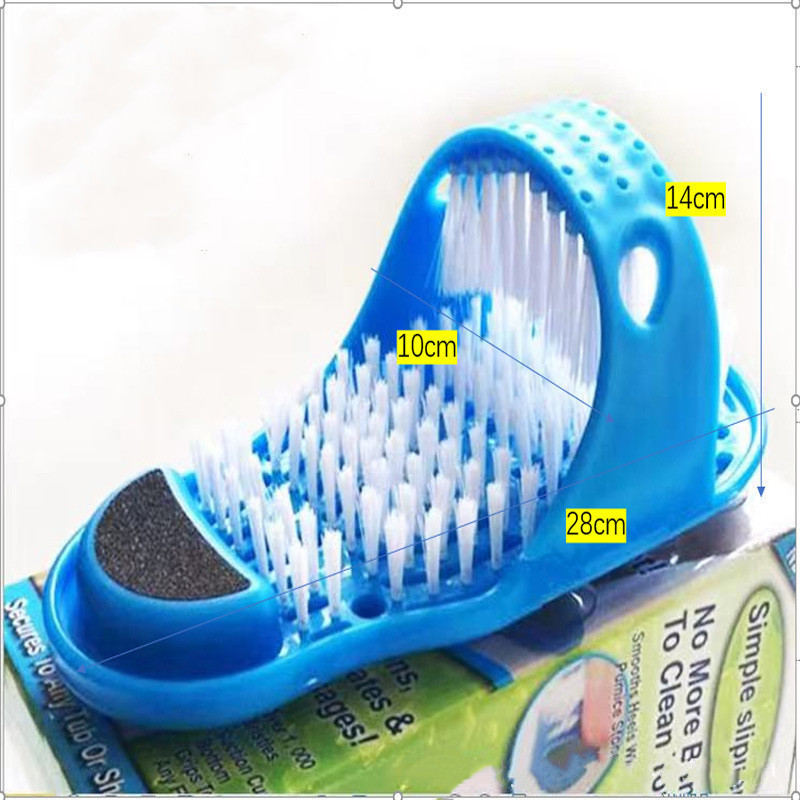 Shower Foot Scrubber Massager Cleaner Spa Exfoliating Washer Wash Slipper Pedicure Tools Bathroom Bath