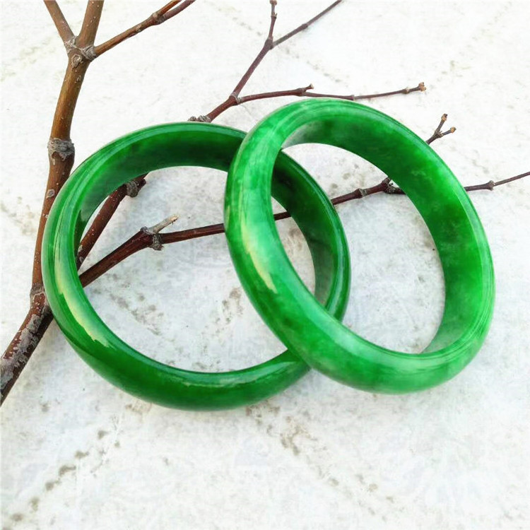 High Quality Emerald Full Green Jade Bangle Jadeite Bracelet For Women Gift Jade Jewelry Jade Bangles