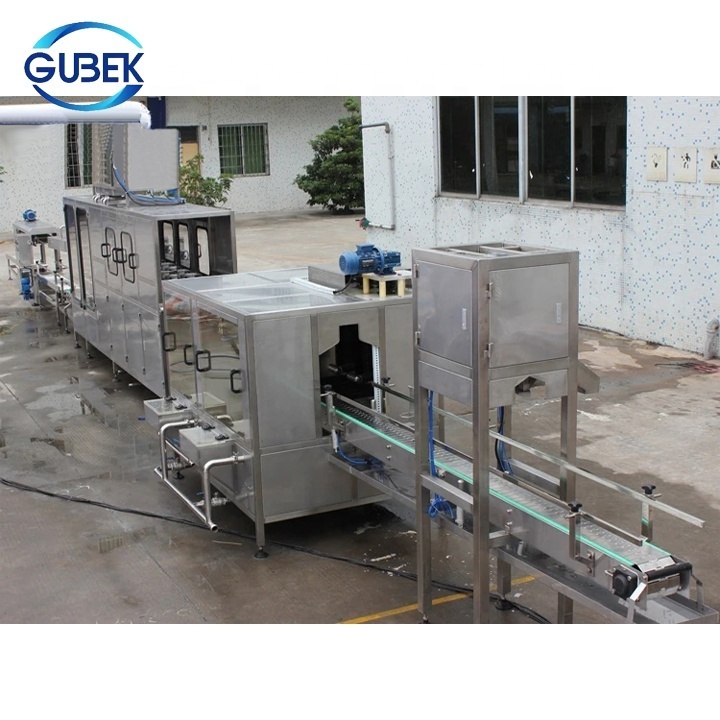 GUBEK Large drum Plastic bucket Drinking water filling capping machine