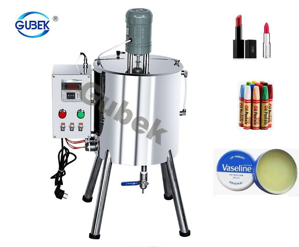 small thick liquid paste chocolate dishwashing cream lipstick making filling machine with mix heating