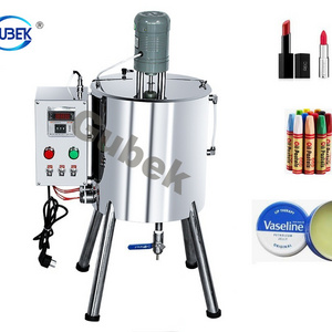 small thick liquid paste chocolate dishwashing cream lipstick making filling machine with mix heating