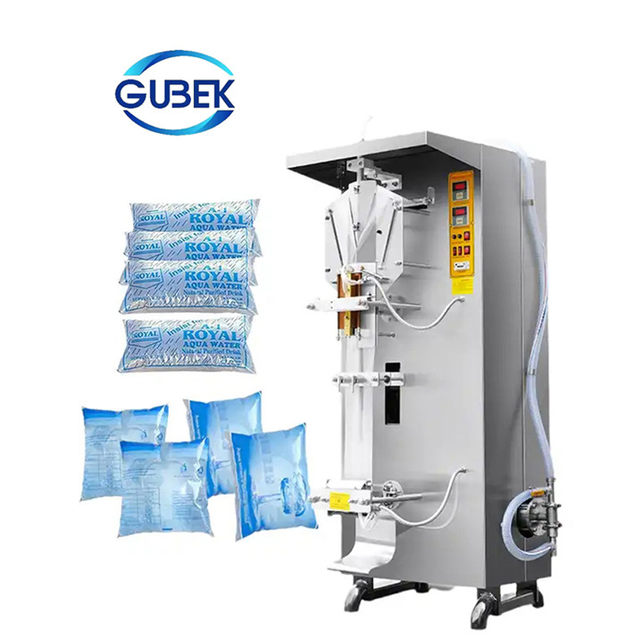 Automatic Plastic Bag Pure Water Milk Filling Making Packing Machine for juice beverage