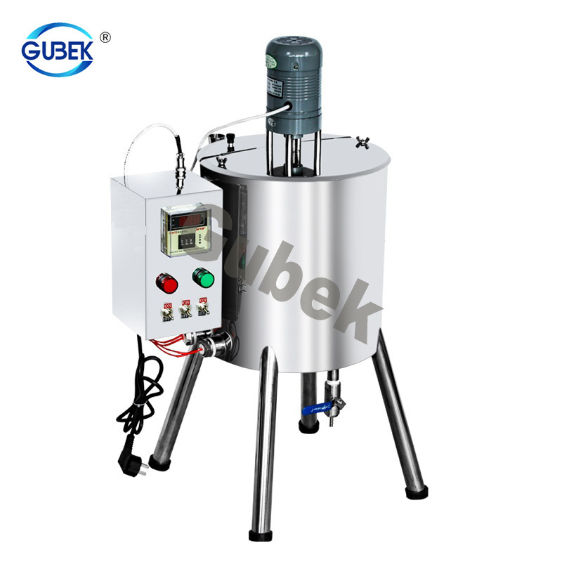 small thick liquid paste chocolate dishwashing cream lipstick making filling machine with mix heating