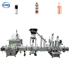 Full-automatic small bottle liquid fruit juice beverage water filling capping machine filling line for oil and wine