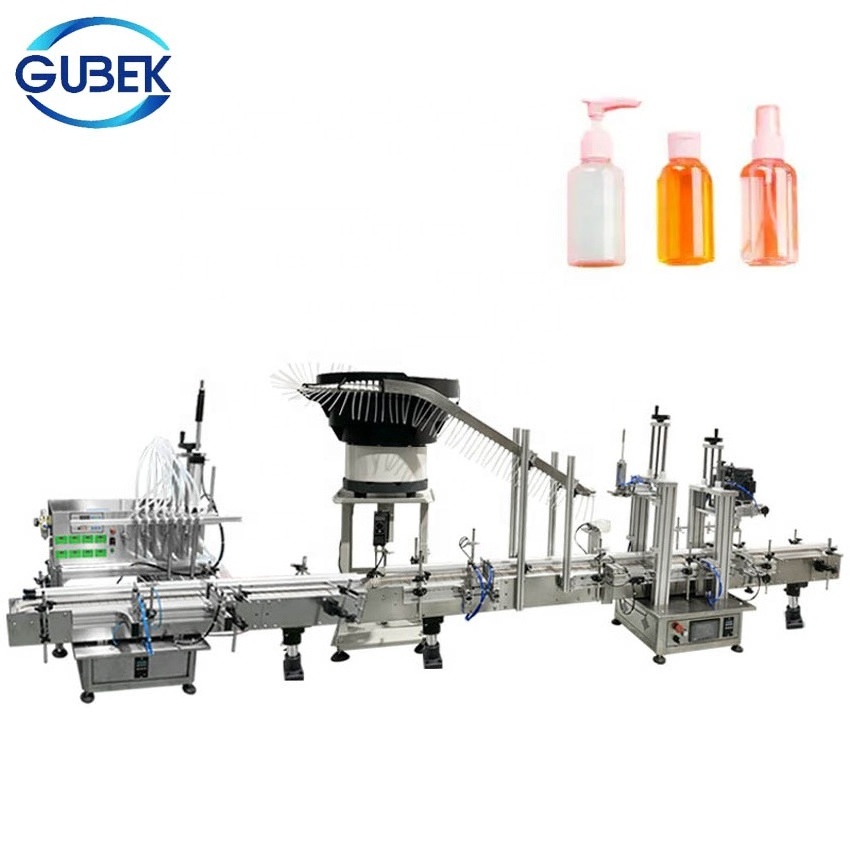 Full-automatic small bottle liquid fruit juice beverage water filling capping machine filling line for oil and wine