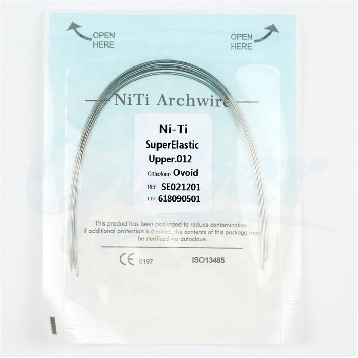 *Dental Consumables ortodoncia Round Ovoid Natural super elastic Niti arch wire Orthodontic brace Wire for dentist