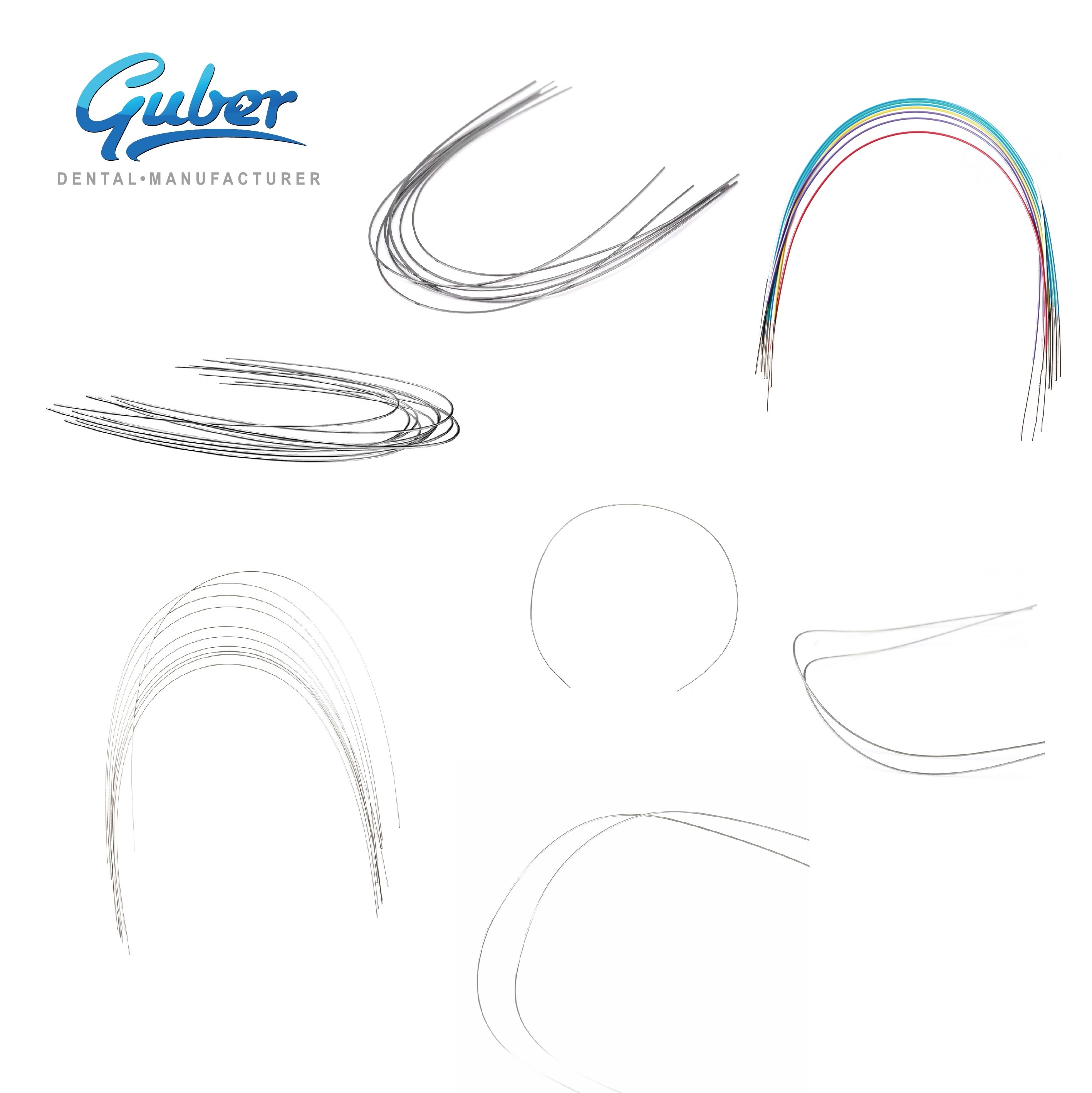 Factory ortodoncia Dental wire natural ovoid square Orthodontic wire teeth niti wire for braces dental equipments