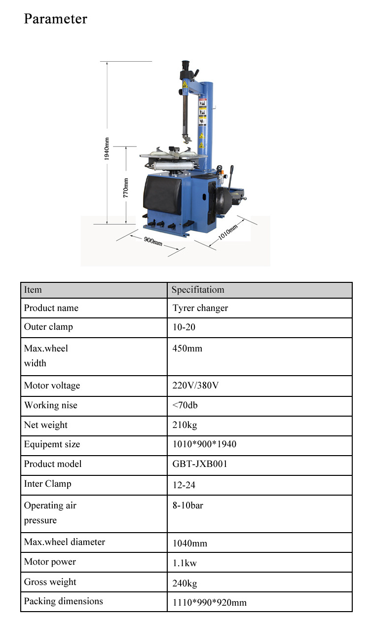 Promotion Car Tyre Changer & Wheel Balancing Machine Combination  Mobile Portable Machine Tire Changer Combo