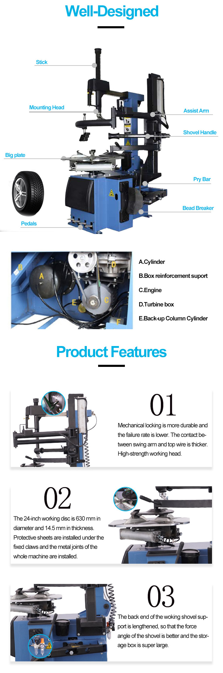 Tire changers automatic kit commercial tire changer machine wholesale