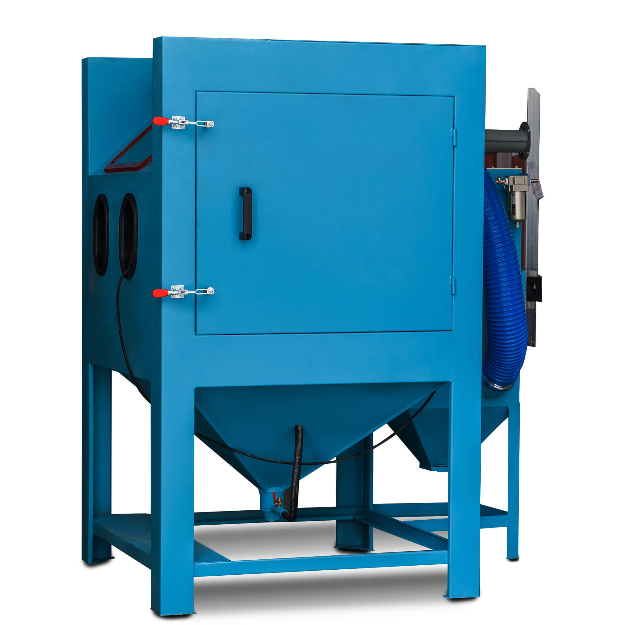 Gubot blue sandblasted sandblasting air pressure automatic sandblasting machine for wheel rims