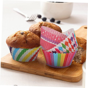 50pcs Cupcake Baking Cups Square Cupcake Liners Disposable Baking Wrappers Muffin Cups Desserts Holders for Bread Muffins Mini