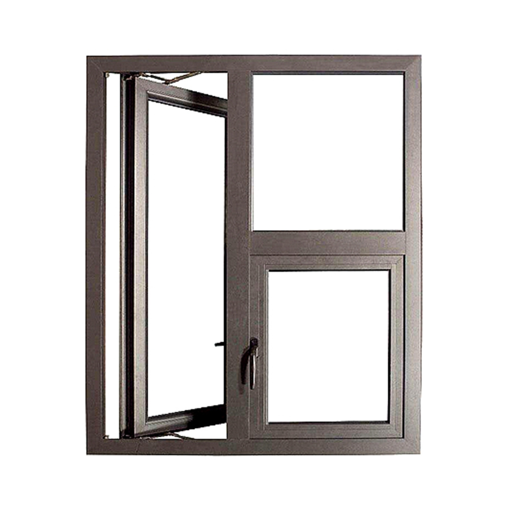 Simple fixed aluminum alloy floor-to-ceiling window soundproof double aluminum alloy folding horizontal sliding window