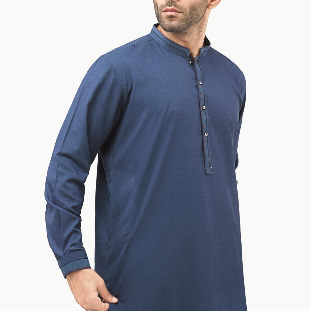 Cotton Kurta Shalwar Kameez Ethnic Summer Winter Muslim Clothing Men Stylish Shalwar Kameez