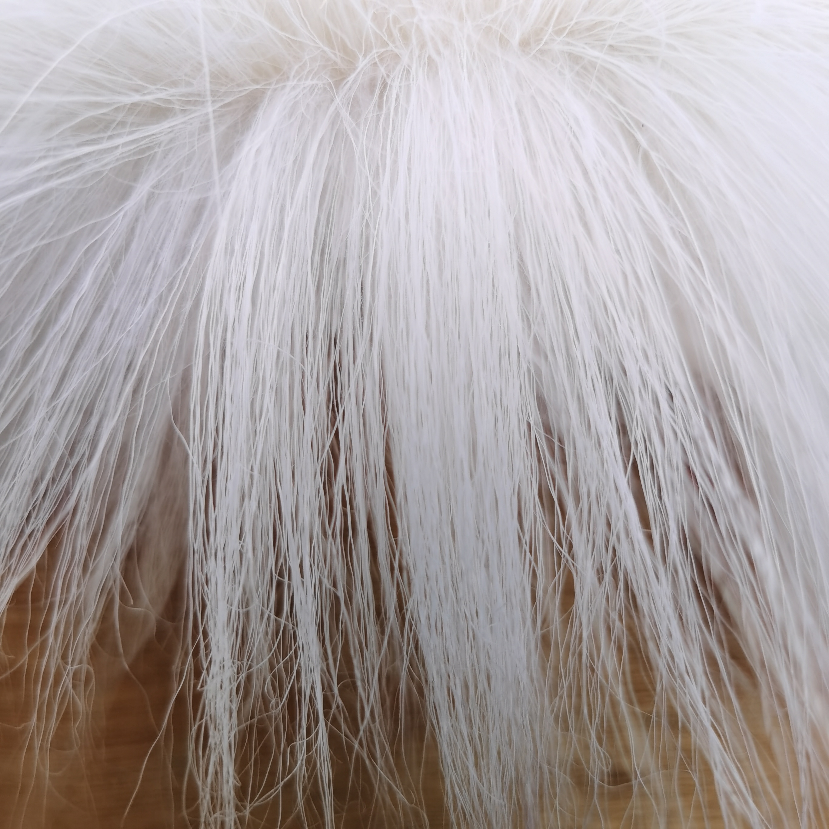 Custom long White rock Goat Long fur Goat Wool 10cm Extra Long Wool Hair Wig Clothing Fur fly tying Materials