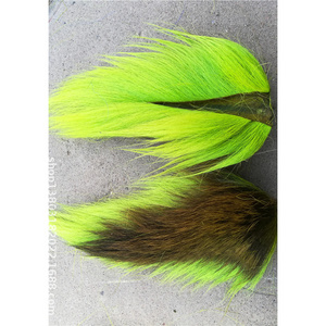 Colored Bucktail Deer Tail For Fly Tying Lures Streamers Jigs Deer Hair Pink Green Blue Yellow Fly Tying Material