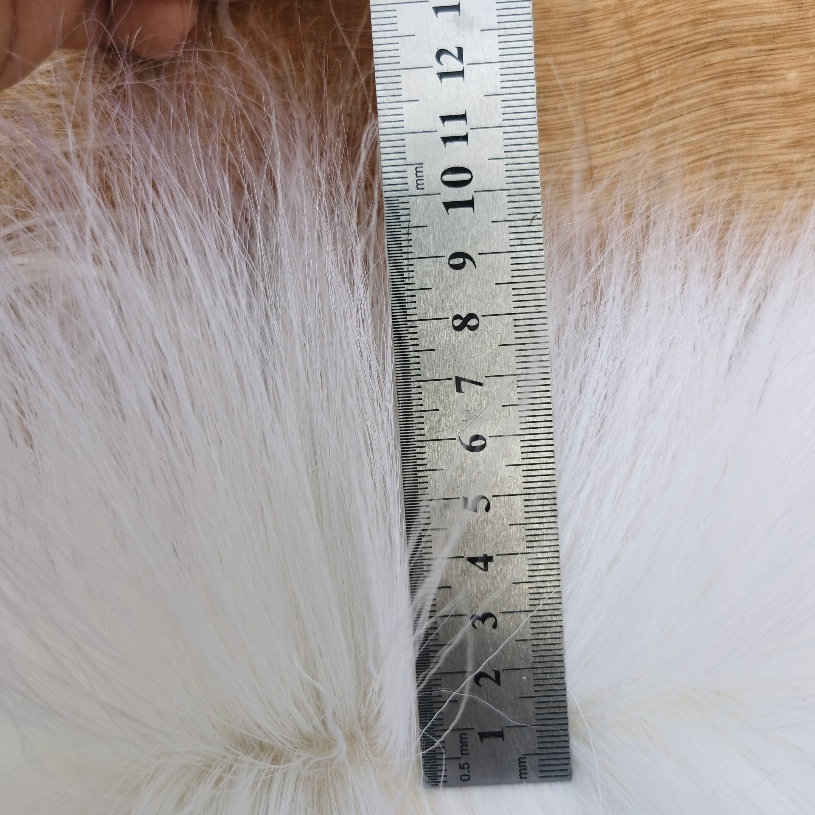 Custom long White rock Goat Long fur Goat Wool 10cm Extra Long Wool Hair Wig Clothing Fur fly tying Materials