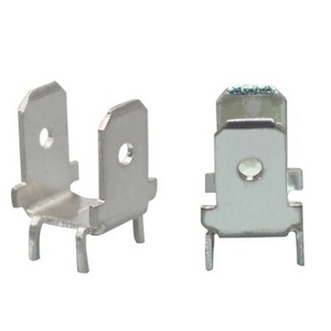 6.3mm Double spade terminal,pcb connector terminal,DJ6138-6.3*0.8