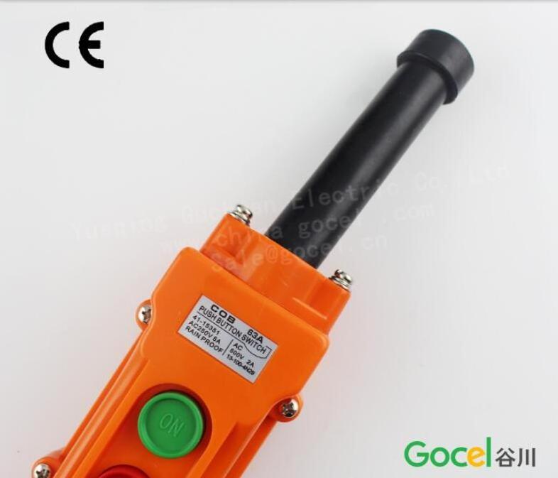 COB-63A Waterproof control service switch lifting button switch up and down electric hoist