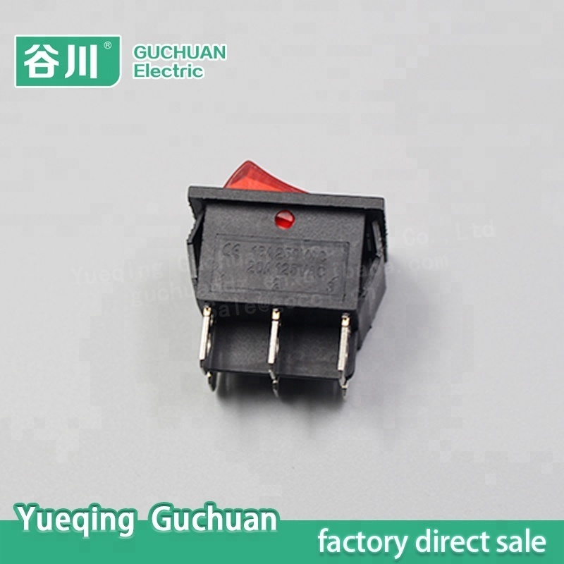 on off 6 pin Illuminated rocker switch,mechanical boat switch,auto ...