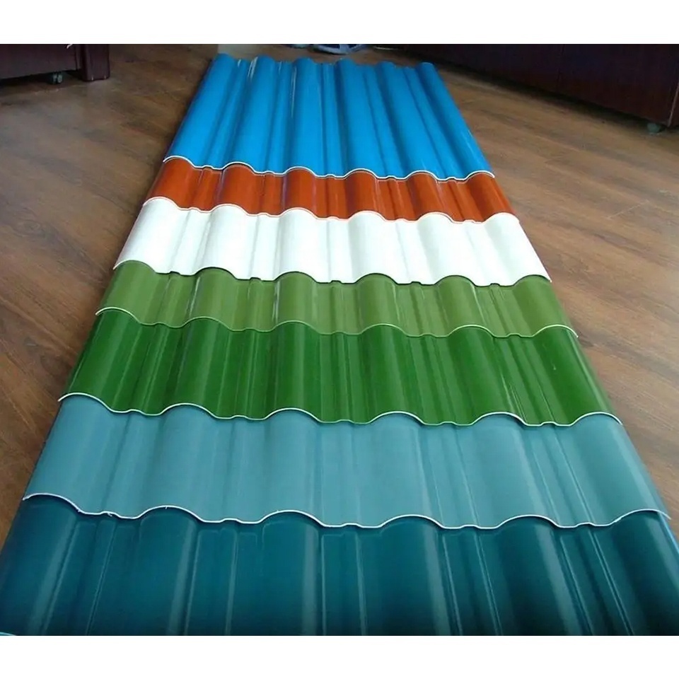 Customize size 3 Layers Thermal Plastic UPVC Roof tile Sheets Corrugated Roofing Tile