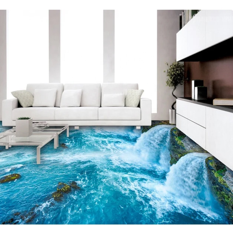 Digital print 3d picture tile anti slip glossy bedroom bathroom wall floor tile