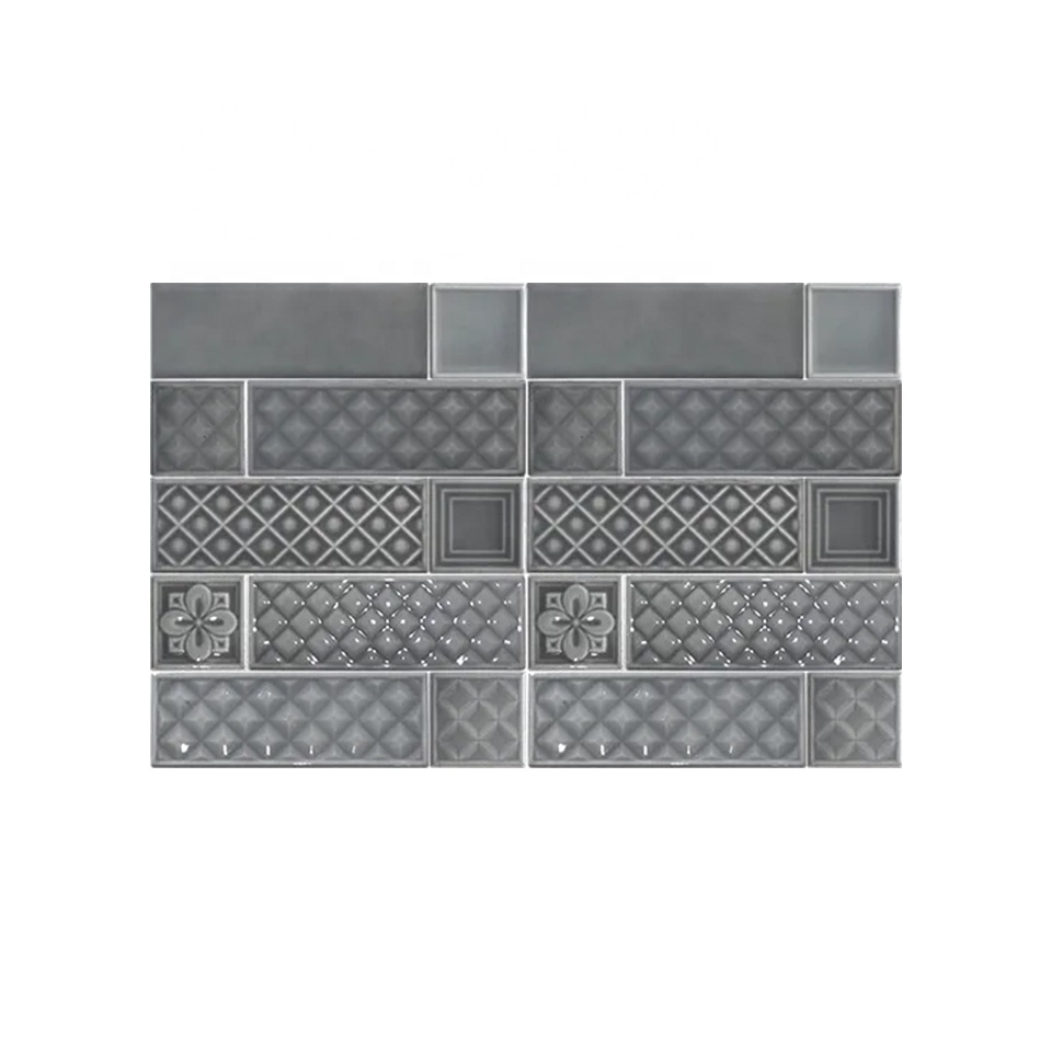 Buy home decal tile DIY white subway tile idea 3D bathroom backsplash mosaic mural