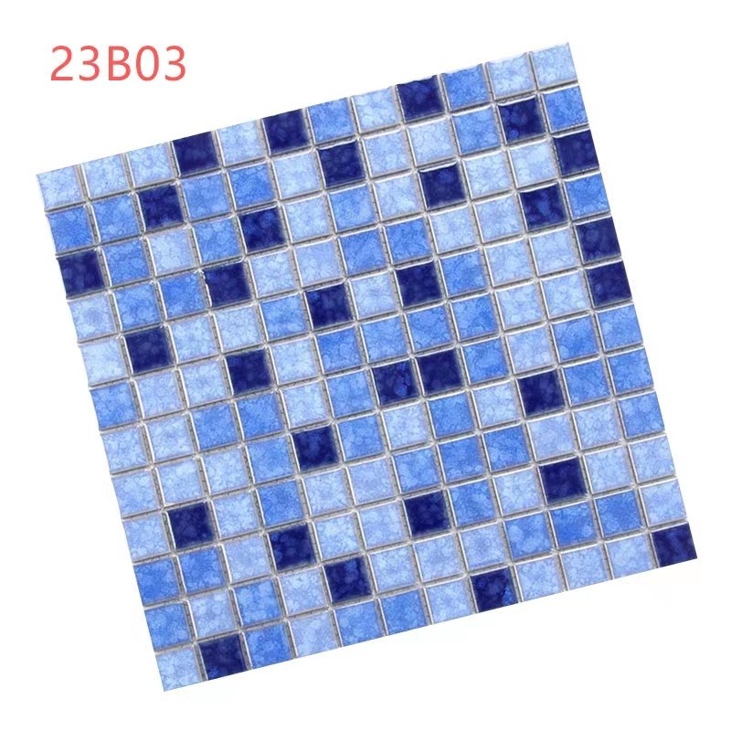 China factory hot products swimming pool wall and floor ceramic mosaic tile