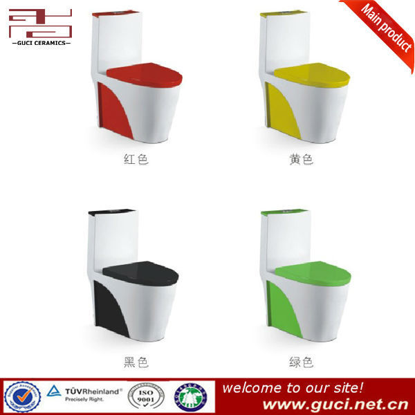 GUCI sanitaryware modern design simple one piece toilet bowl porcelain