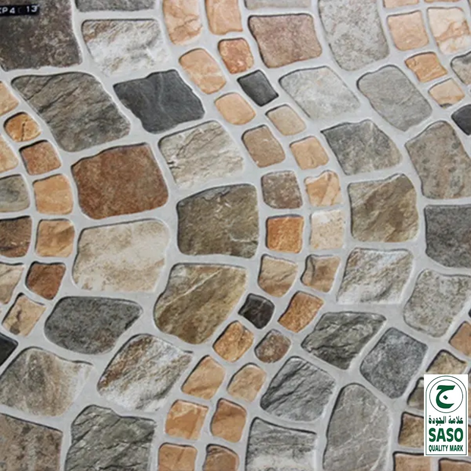 Foshan guci 400x400mm rustic stone ceramic tile outdoor garden balcony floor tile