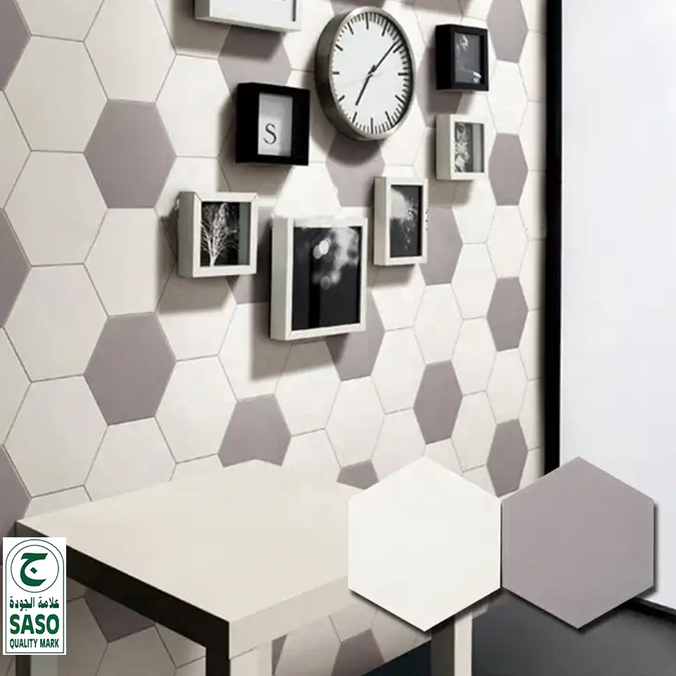 200x230mm hexagon bathroom porcelain wall and floor tile