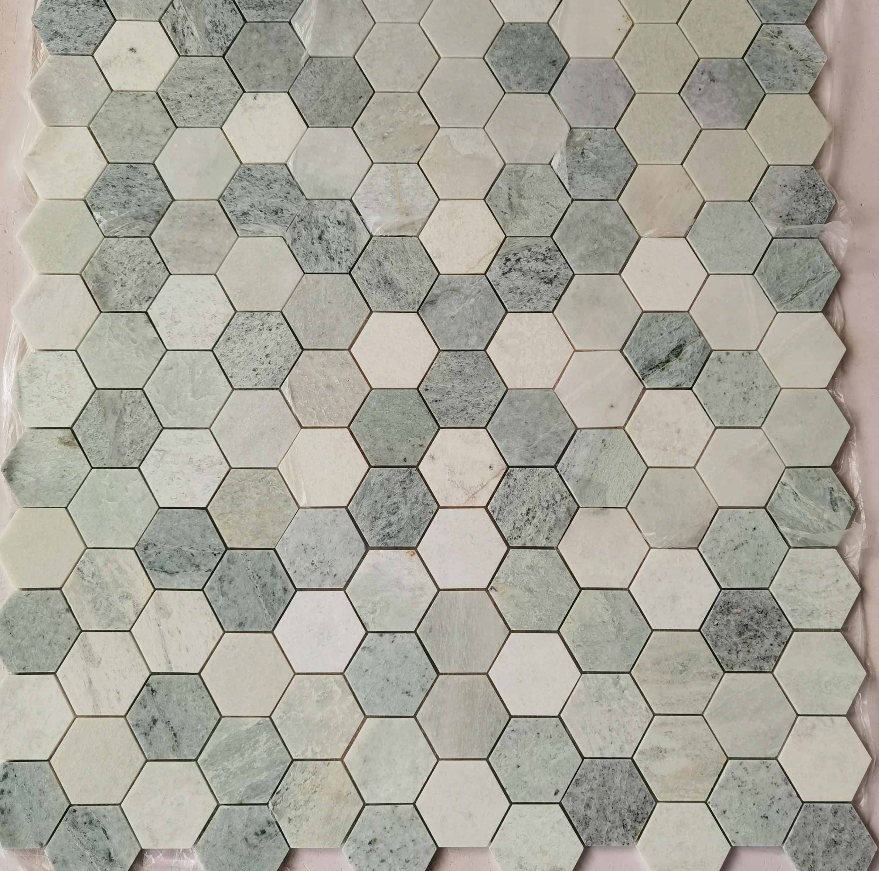 Ming Green Marble Mosaic Tile Bathroom Kitchen Backsplash Moroccan Style Fishbone Decoration Idea