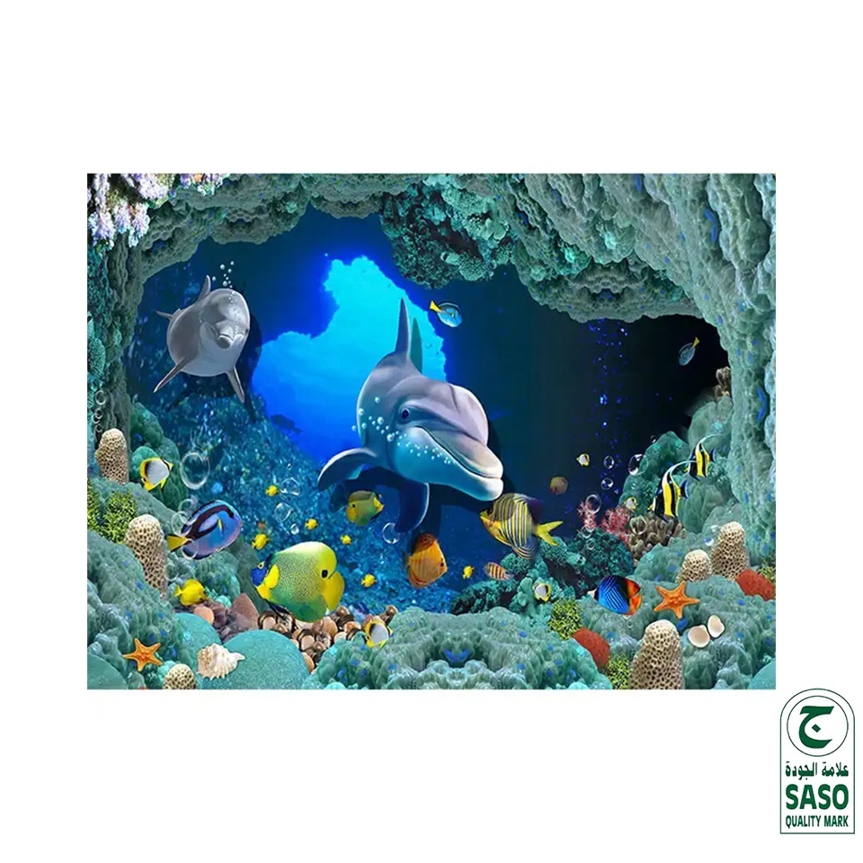 seaworld picture bathroom 3d floor tile porcelain wall floor tile