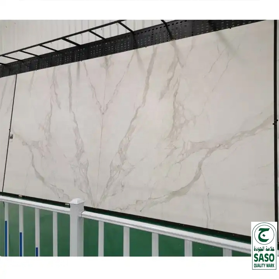 Continuous Marble Pattern Sintered Stone Rock Slab Large Thin Wall Floor Tiles