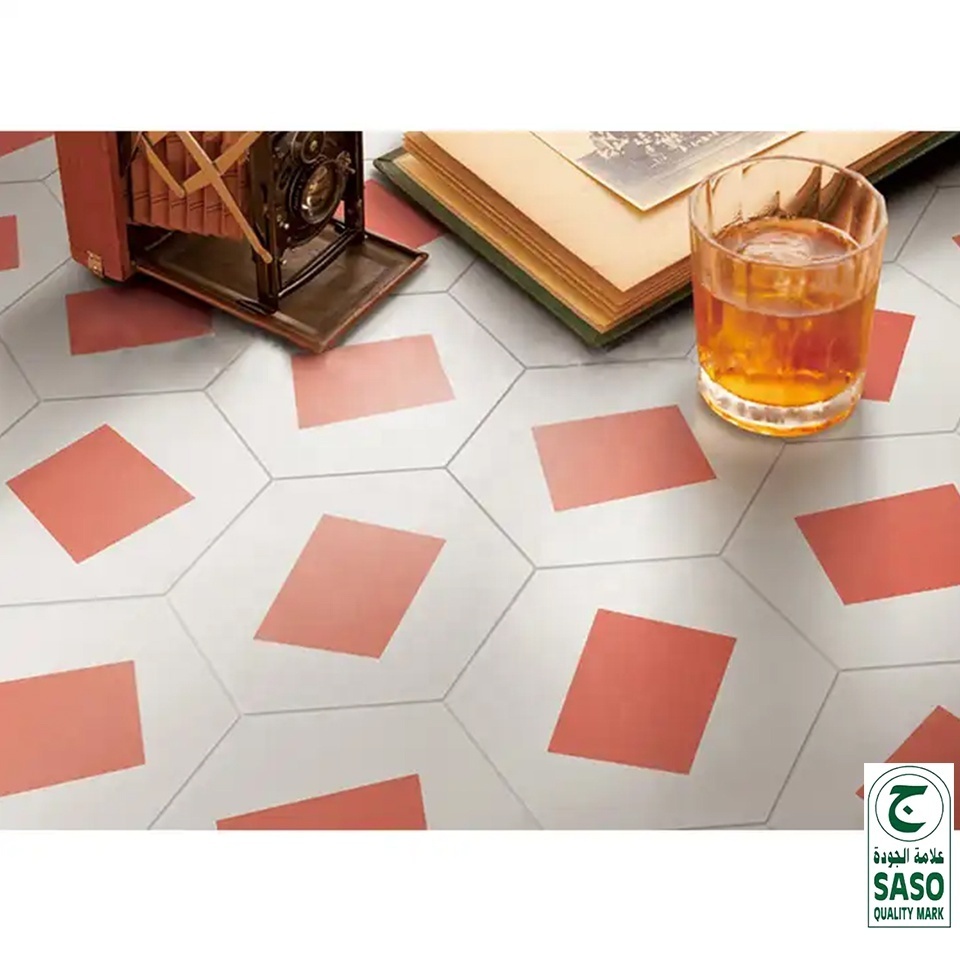 200x230mm hexagon bathroom porcelain wall and floor tile