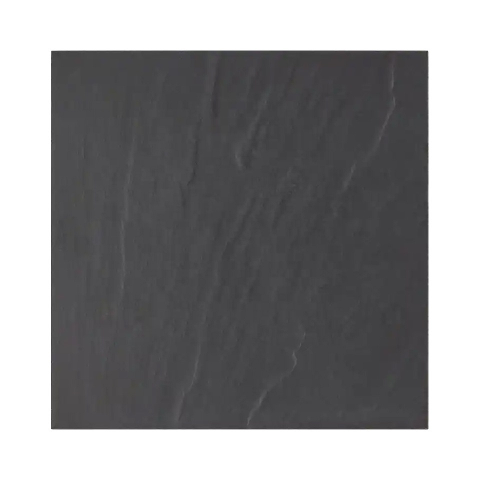 Non slip rough surface black tile floor 300x300 fireproof rustic matte ceramic tiles