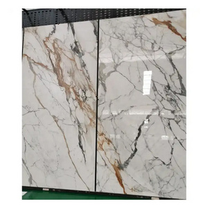 Continuous Marble Pattern Sintered Stone Rock Slab Large Thin Wall Floor Tiles