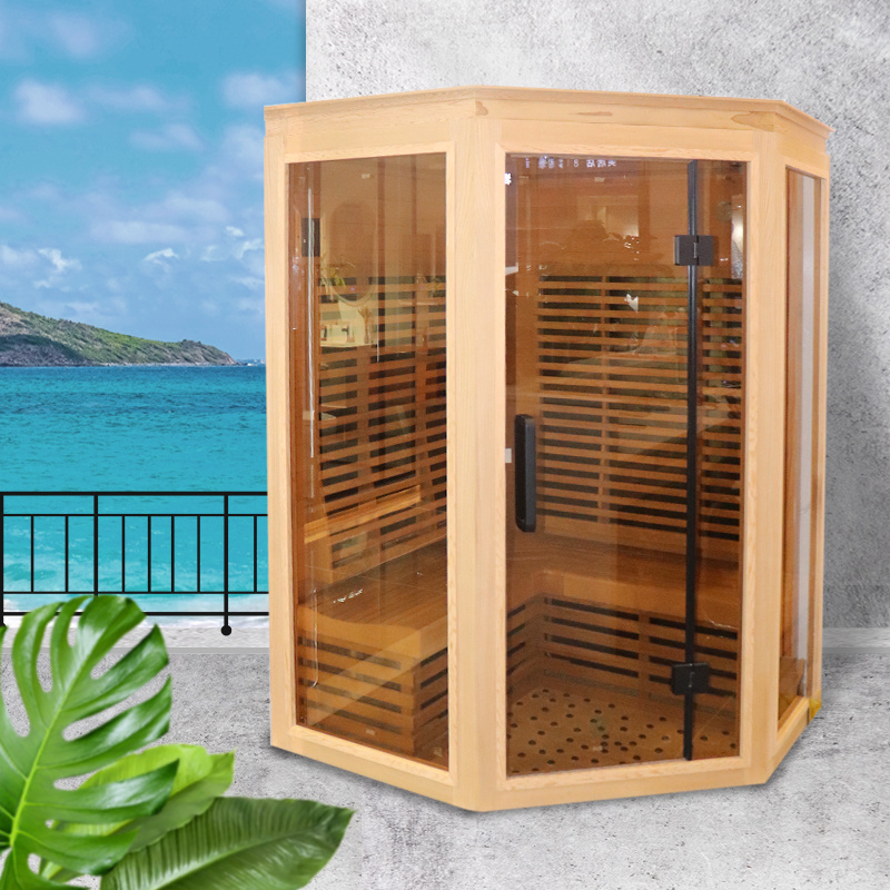 Luxury Traditional 5-6 person himalayan salt dry sauna