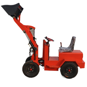 Electric new energy Loader China 800kg Mini Small Electric Farm Wheel Loader small Shovel forklift truck