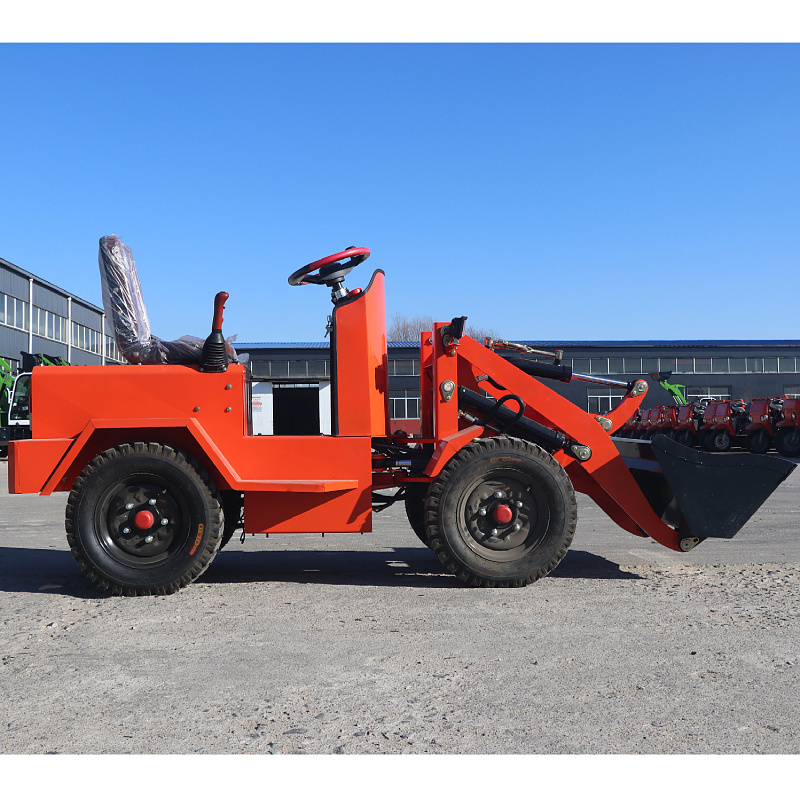 Electric new energy Loader China 800kg Mini Small Electric Farm Wheel Loader small Shovel forklift truck